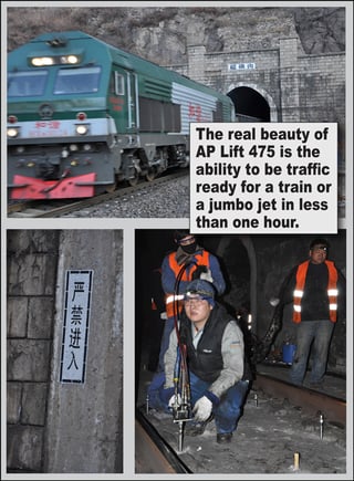 Concrete Leveling Polyjacking Product Saves Chinese Railway