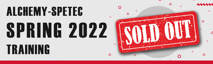 Banner - Alchemy-Spetec Spring 2022 Training Sold Out