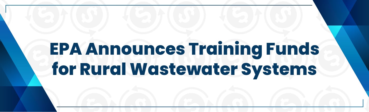 Banner - EPA Training Funds for Rural Wastewater Systems
