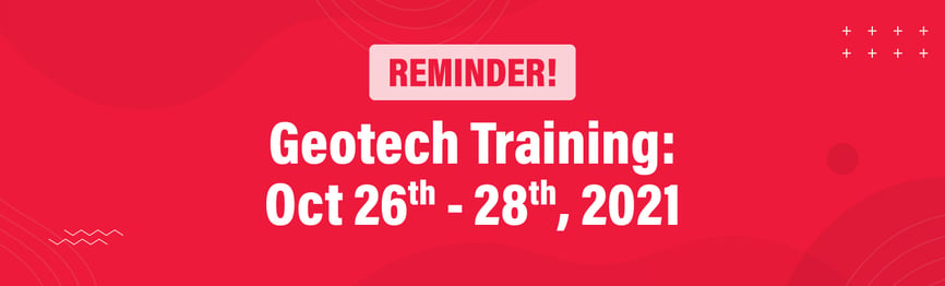 Banner - Reminder Fall Geotech Training