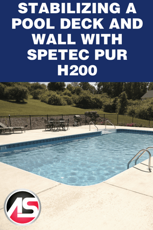 Stabilizing a Pool Deck and Wall with Spetec PUR H200