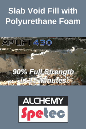 Slab Void Fill with Polyurethane Foam